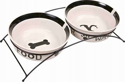 Levně Set keramických misek se stojánkem 2 x 2,6 l/25 cm