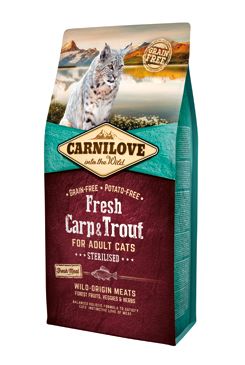 Levně Krmivo Carnilove Cat Fresh Sterilized Carp & Trout 6kg
