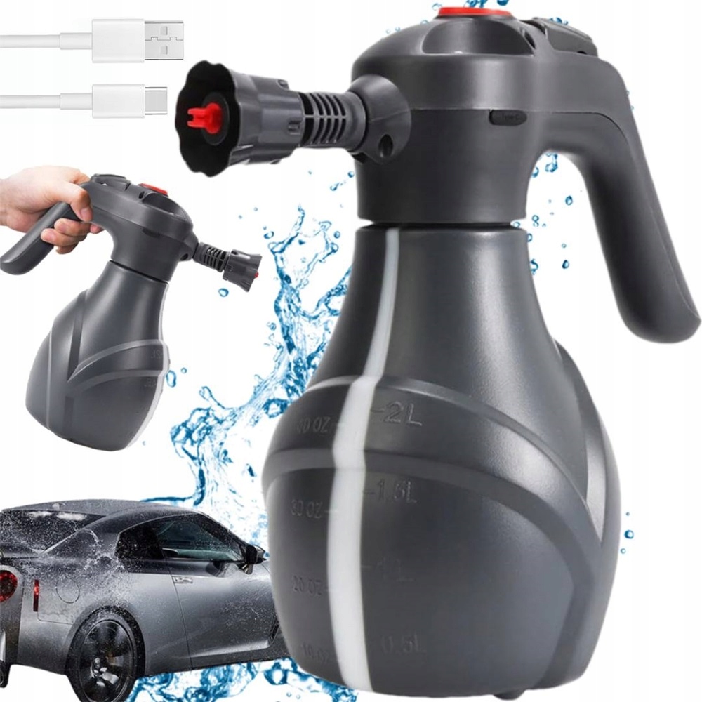 Elektrický Rozprašovač Pěny 2 L Do Auta, Čištění, Zalévání Rostlin
