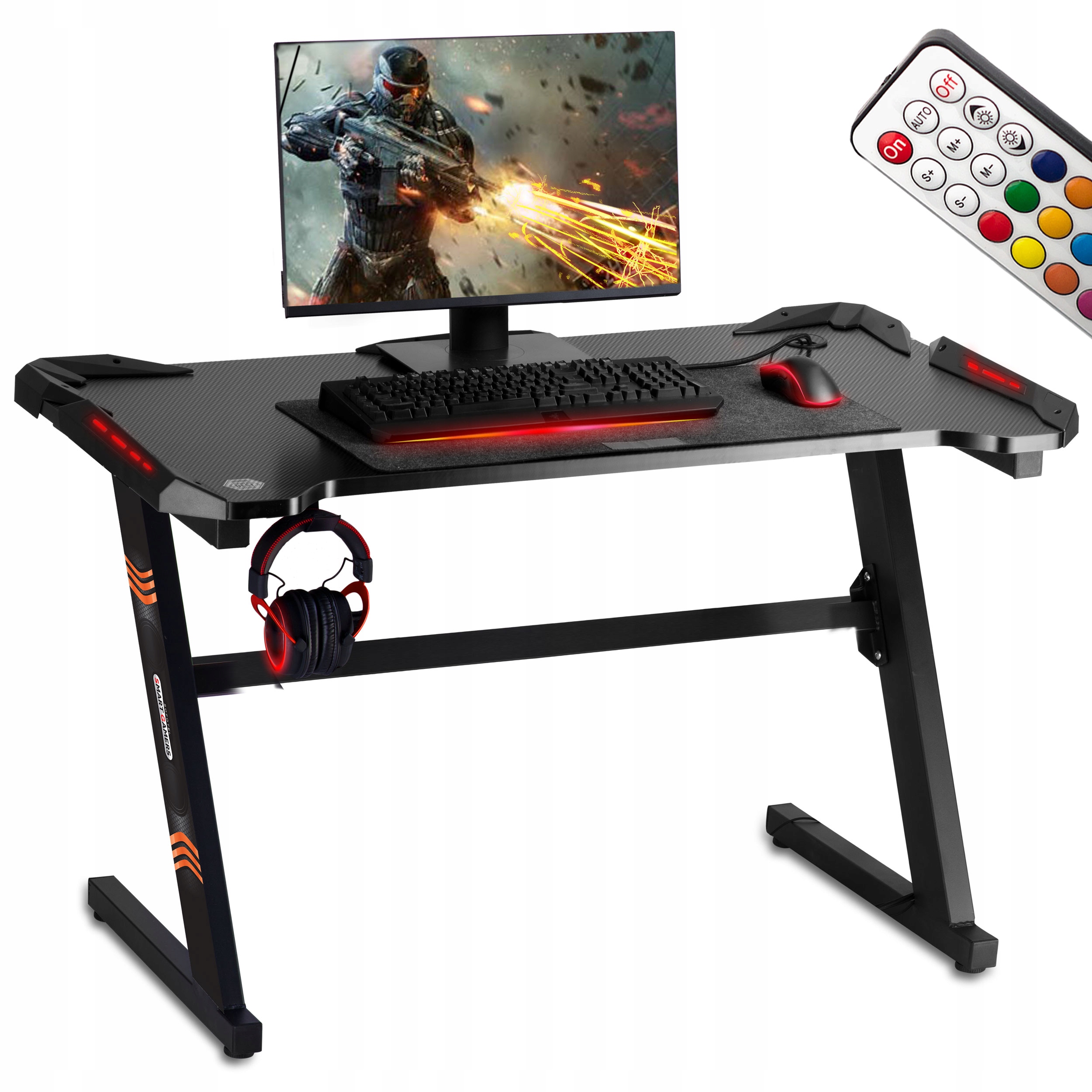 

Biurko Gamingowe Komputerowe Dla Gracza Led Pilot