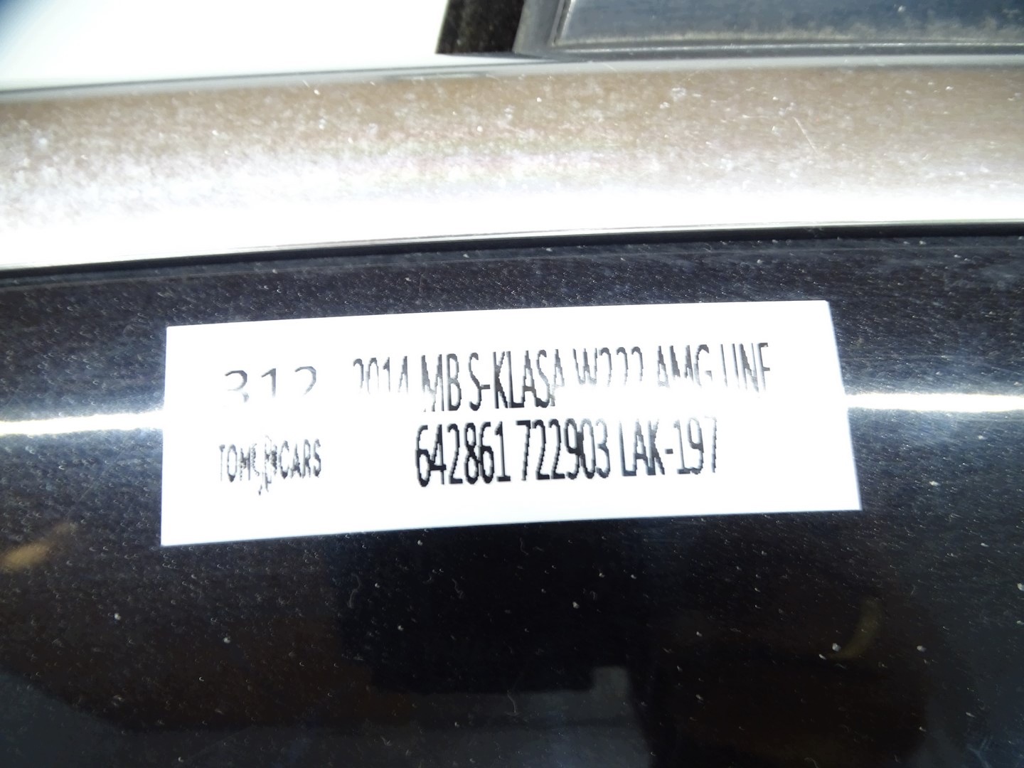 door left front left front MERCEDES S W222 LAK 197