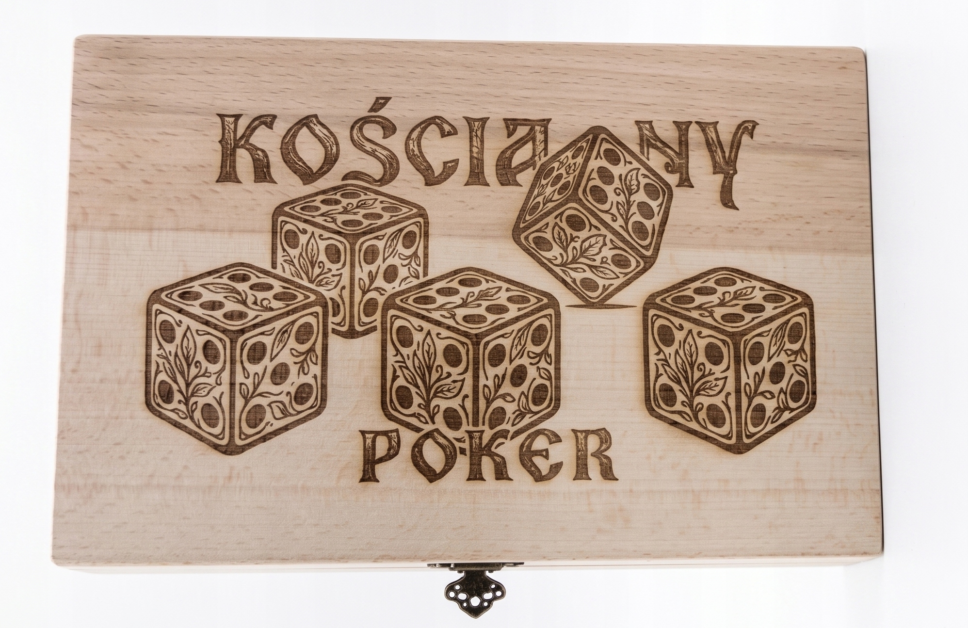 Drewniana plansza do gry w kości Gra w kości +Online Kościany Poker