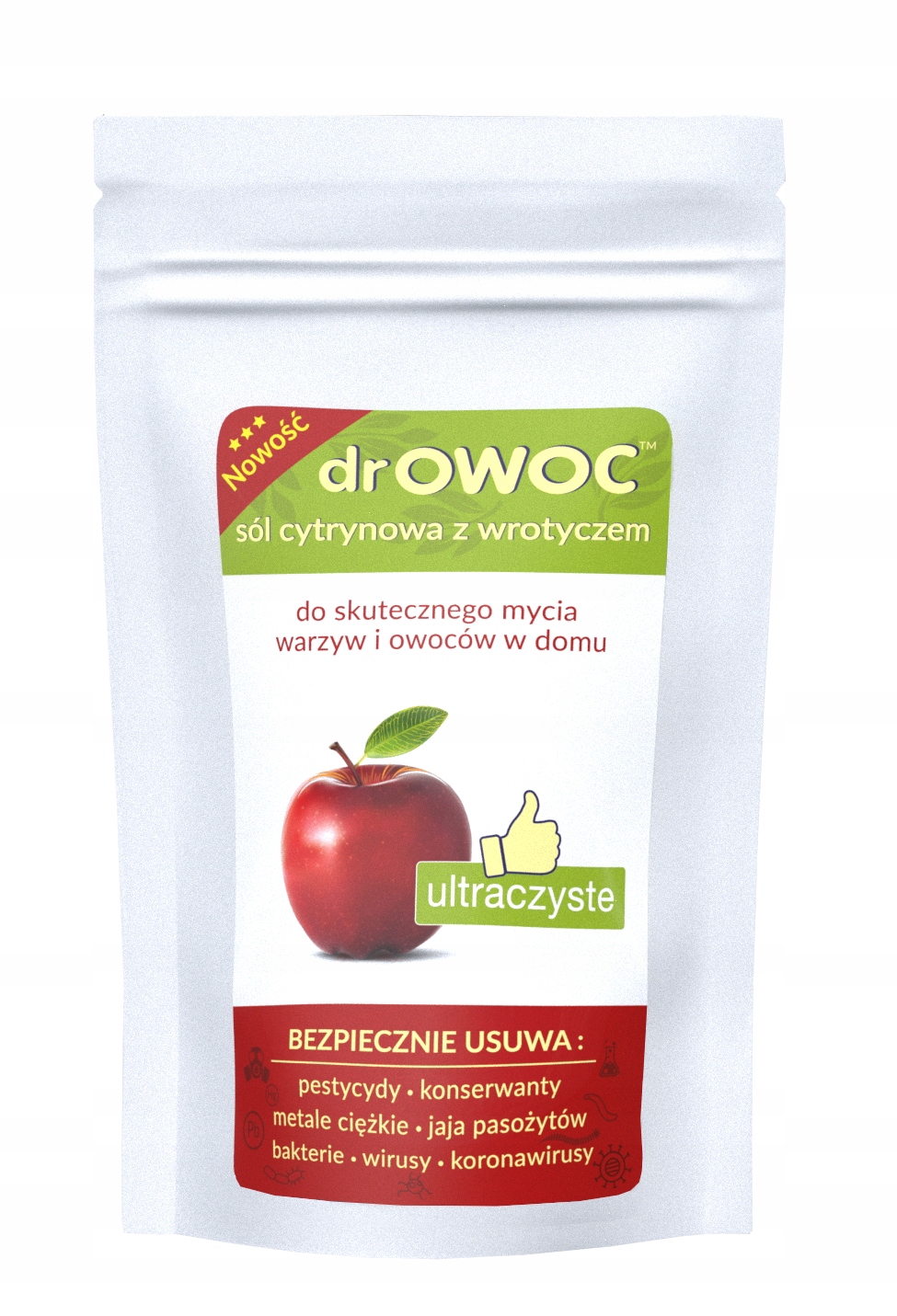 

drOWOC Sól Cytrynowa Z Wrotyczem usuwa pestycydy!