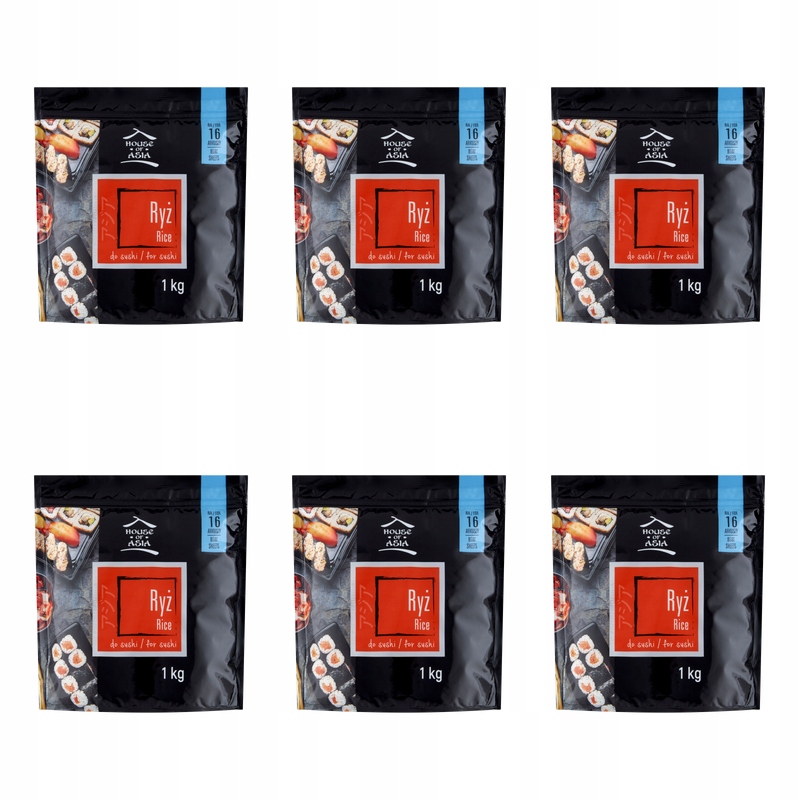 House Of Asia rýže na sushi 1 kg X6