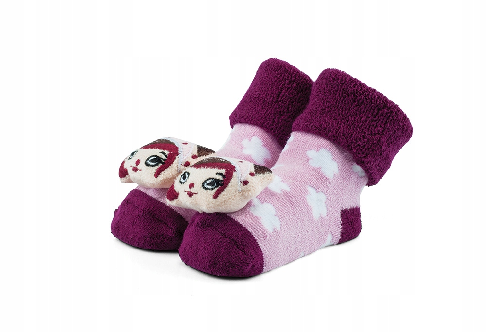 

Bezuciskowe skarpety z grzechotką 86-92-98 elfy