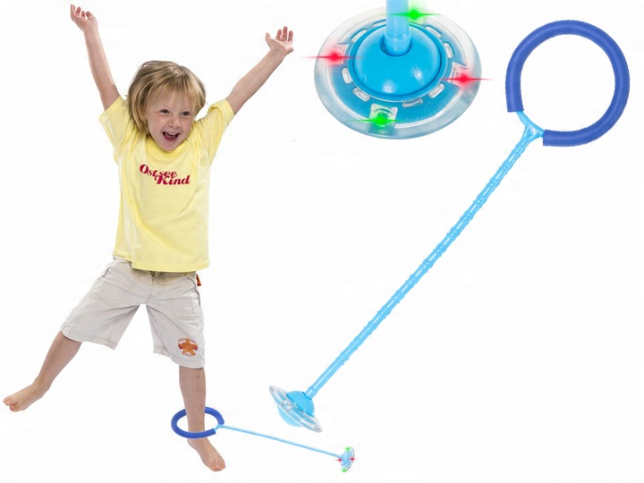 

Hula hop na nogę skakanka piłka świecąca Led blue
