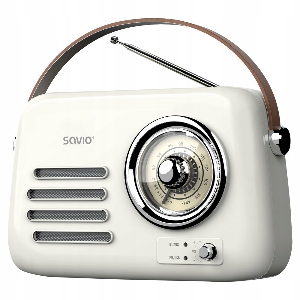 Savio Radio Przenośne Białe RS-02