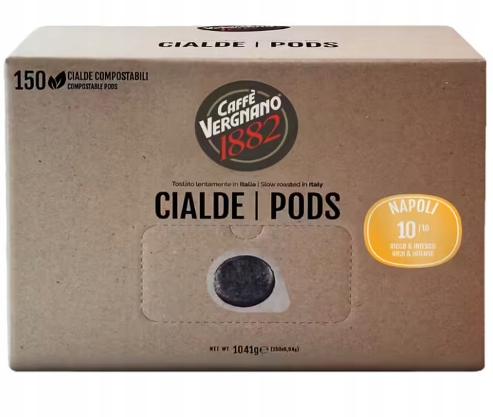 Levně Caffè Vergnano Káva v sáčcích Espresso Napoli Ese Pods 150 kusů