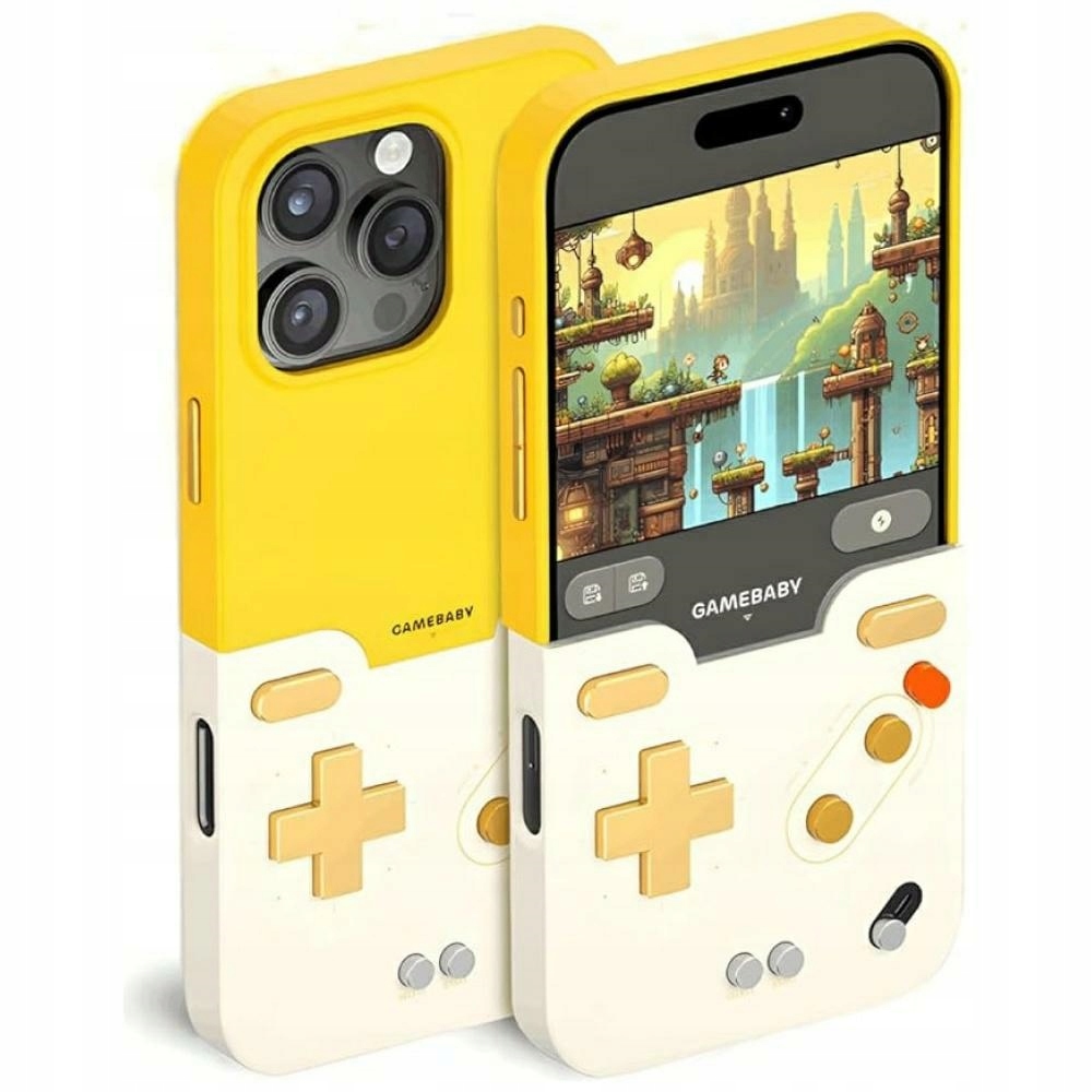 GAMEBABY AF4002 z kontrolerem do iPhone 16 Pro Max Żółty