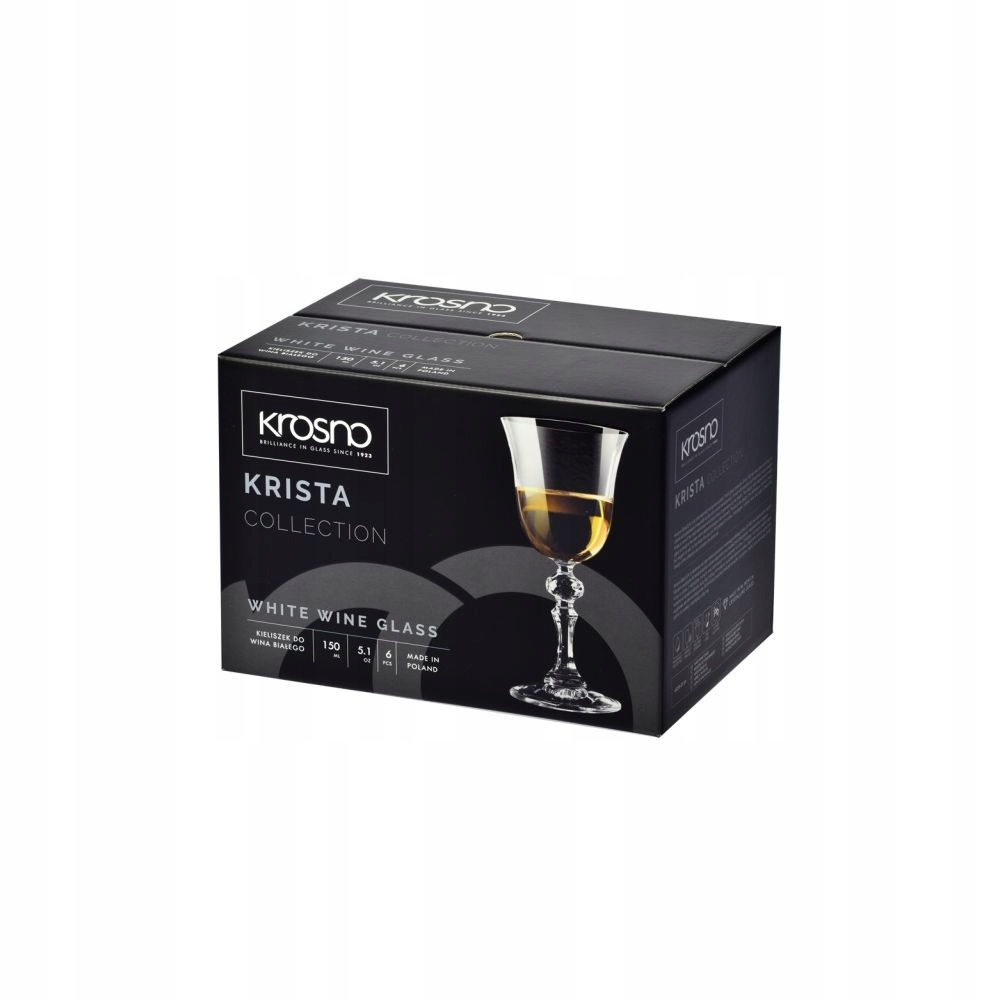 Kieliszki do wina białego Krista KROSNO 6x150ml Kod producenta F576030015566BJ0