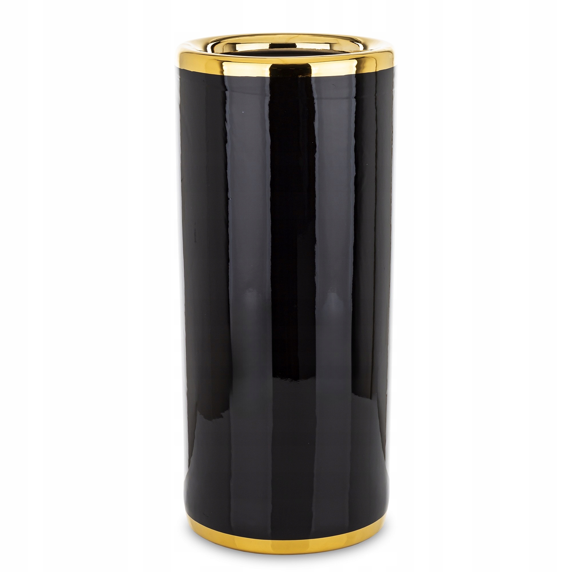 Kontajner na dáždniky retro čierny zlatý glamour keramický