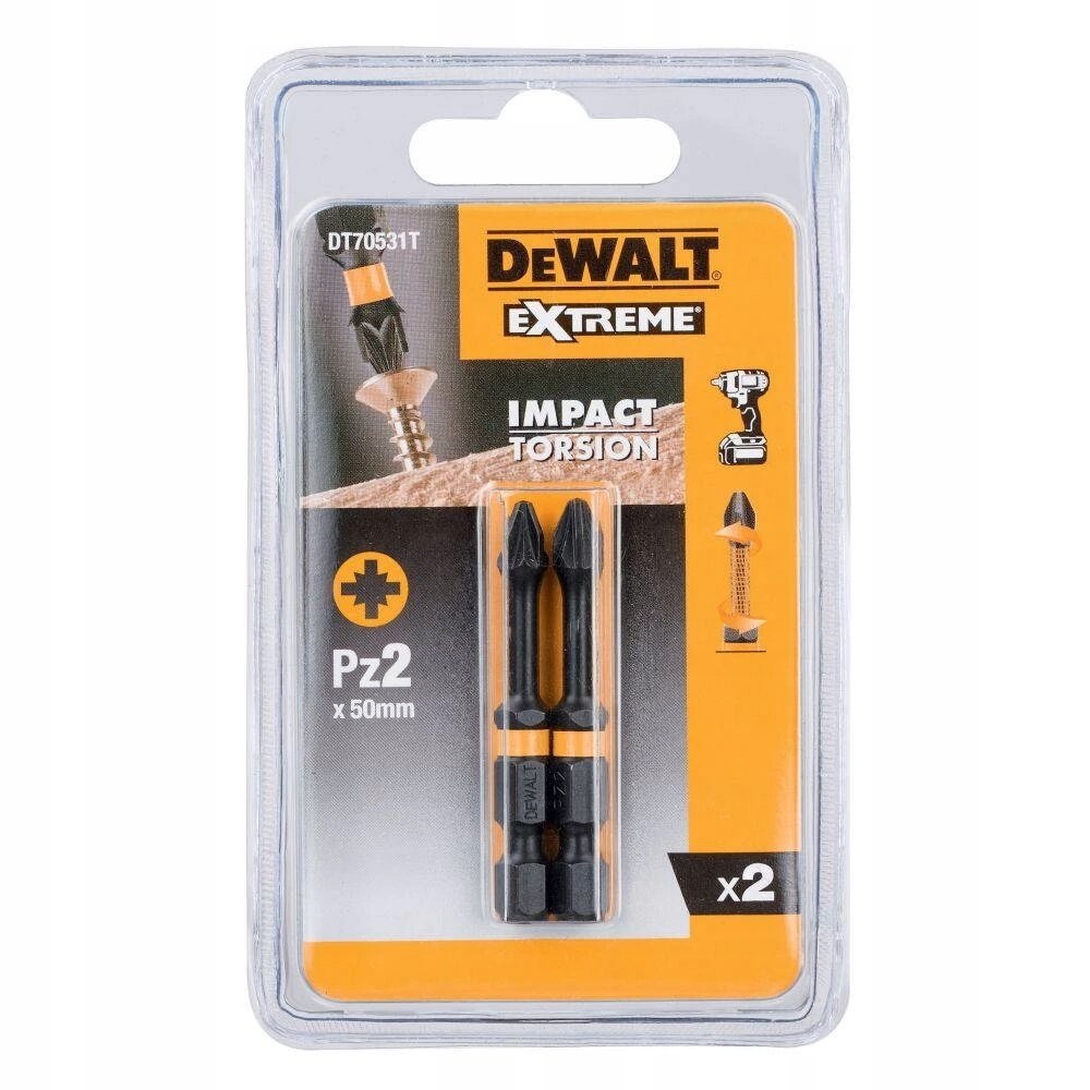 

Dewalt Extreme Bity udarowe długie 50mm PZ2 2szt