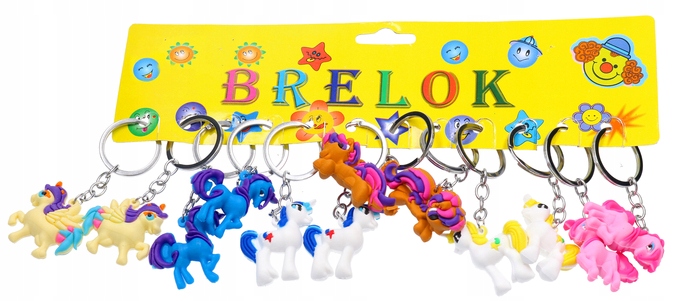 

Brelok Konik Jednorożec 12szt 2442