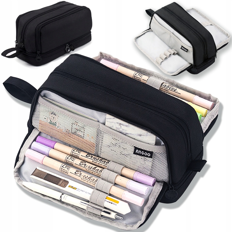 PIÓRNIK WIELOFUNKCYJNY SASZETKA CZTEROKOMOROWY NA KRETKI MAZAKI KOSMETYKI