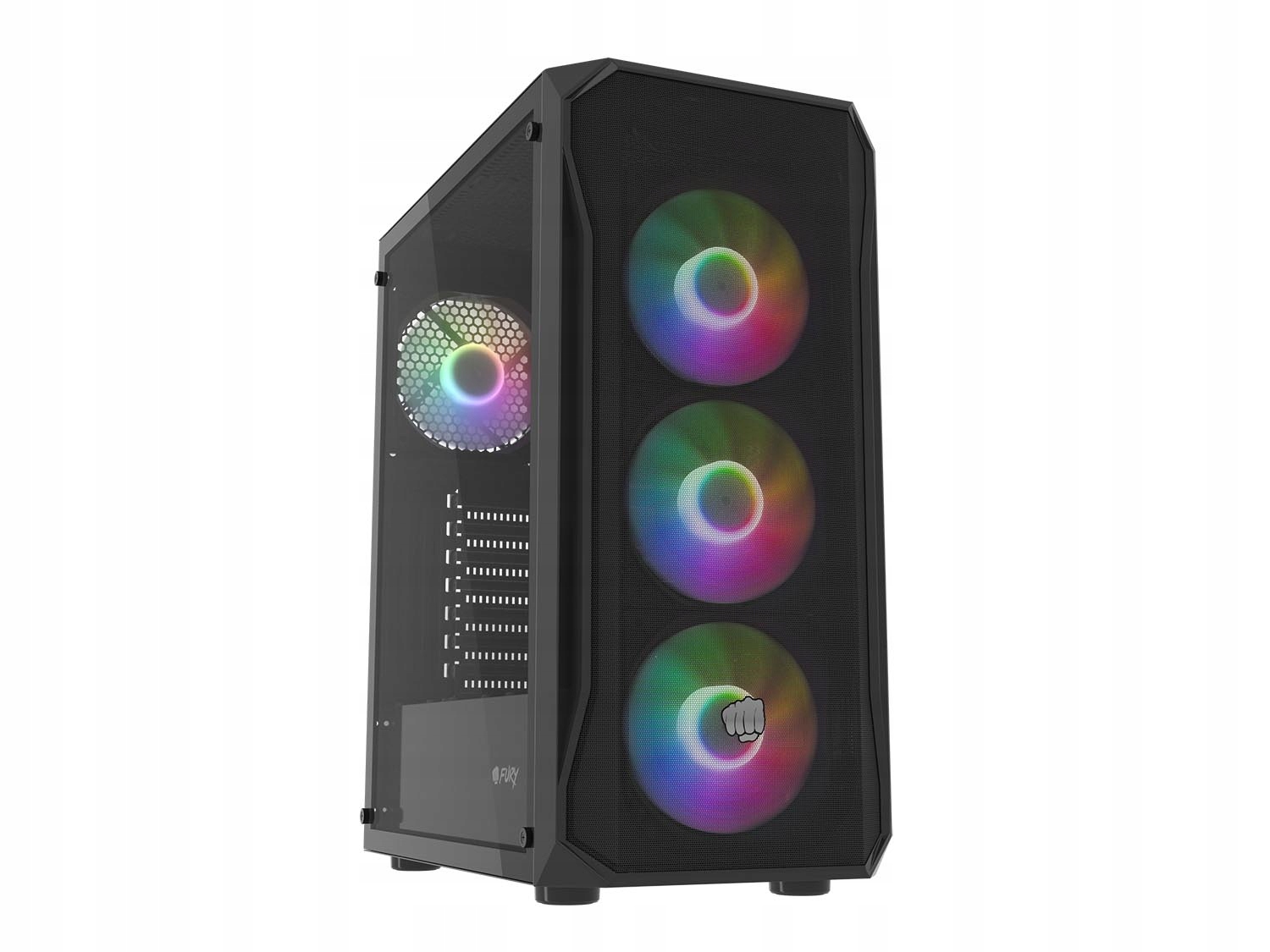 Pc skriňa Fury SHOBO/Midi Tower/Transpar./Čierna