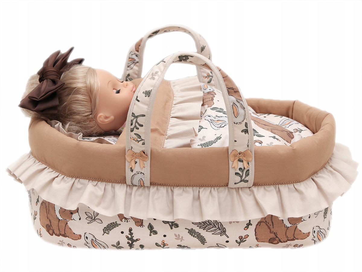 

Nosidełko 45cm z Pościelą dla lalek Bez Lalki