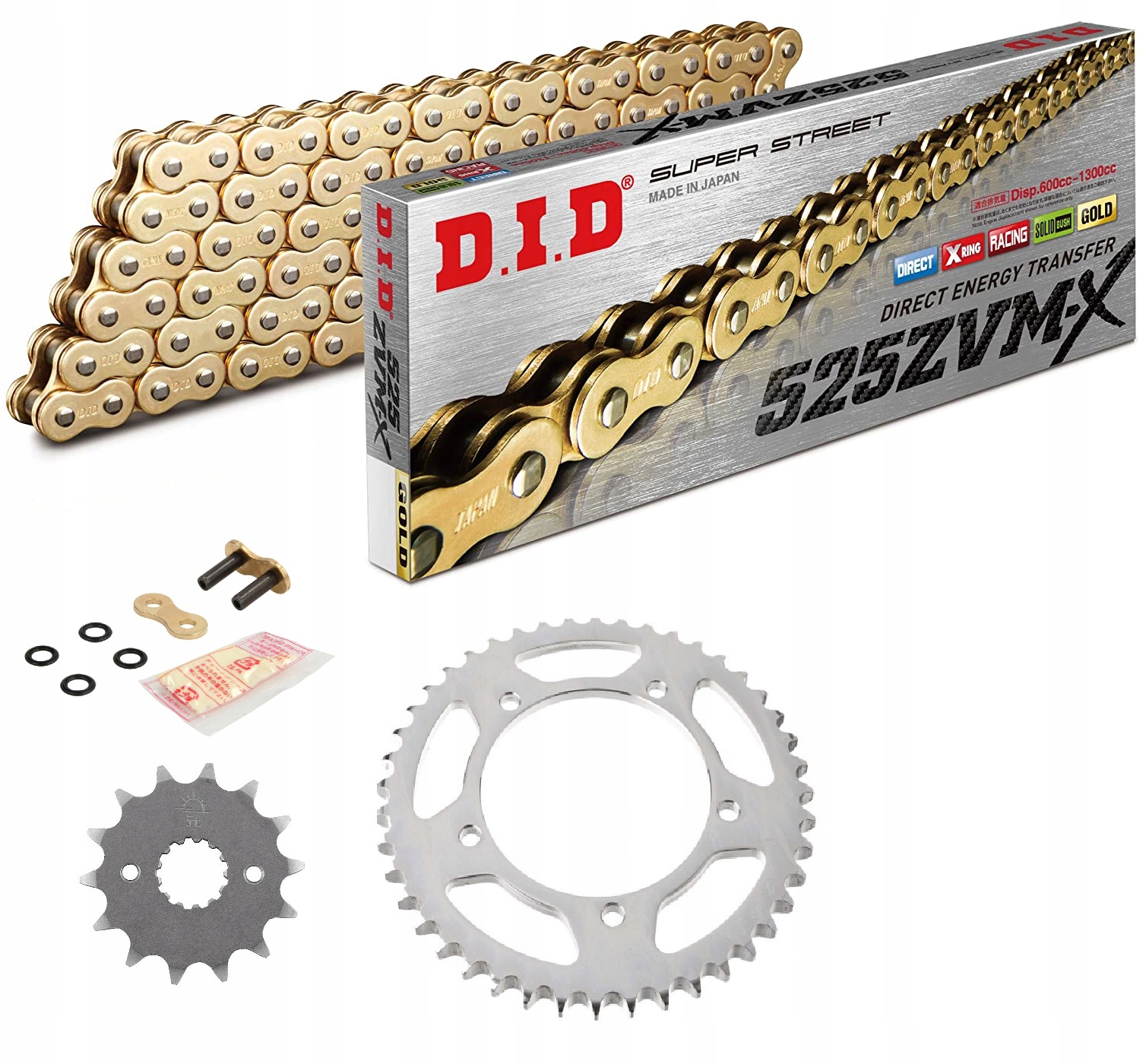 525ZVMXGG-114 JTF1591.16 - Приводний комплект DID + JT YAMAHA YZF-R1 2015-2017