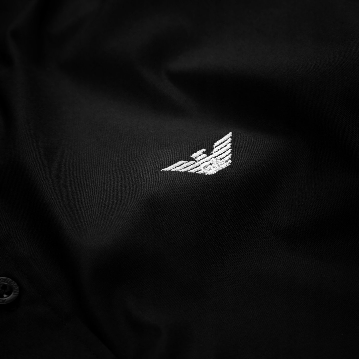 KOSZULA EMPORIO ARMANI CZARNA MĘSKA SLIM FIT NA PREZENT / L Rozmiar L