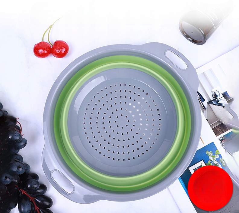 ELASTYCZNY DURSZLAK CEDZAK KUCHENNY DRUSZLAK 24 cm Materiał silikon