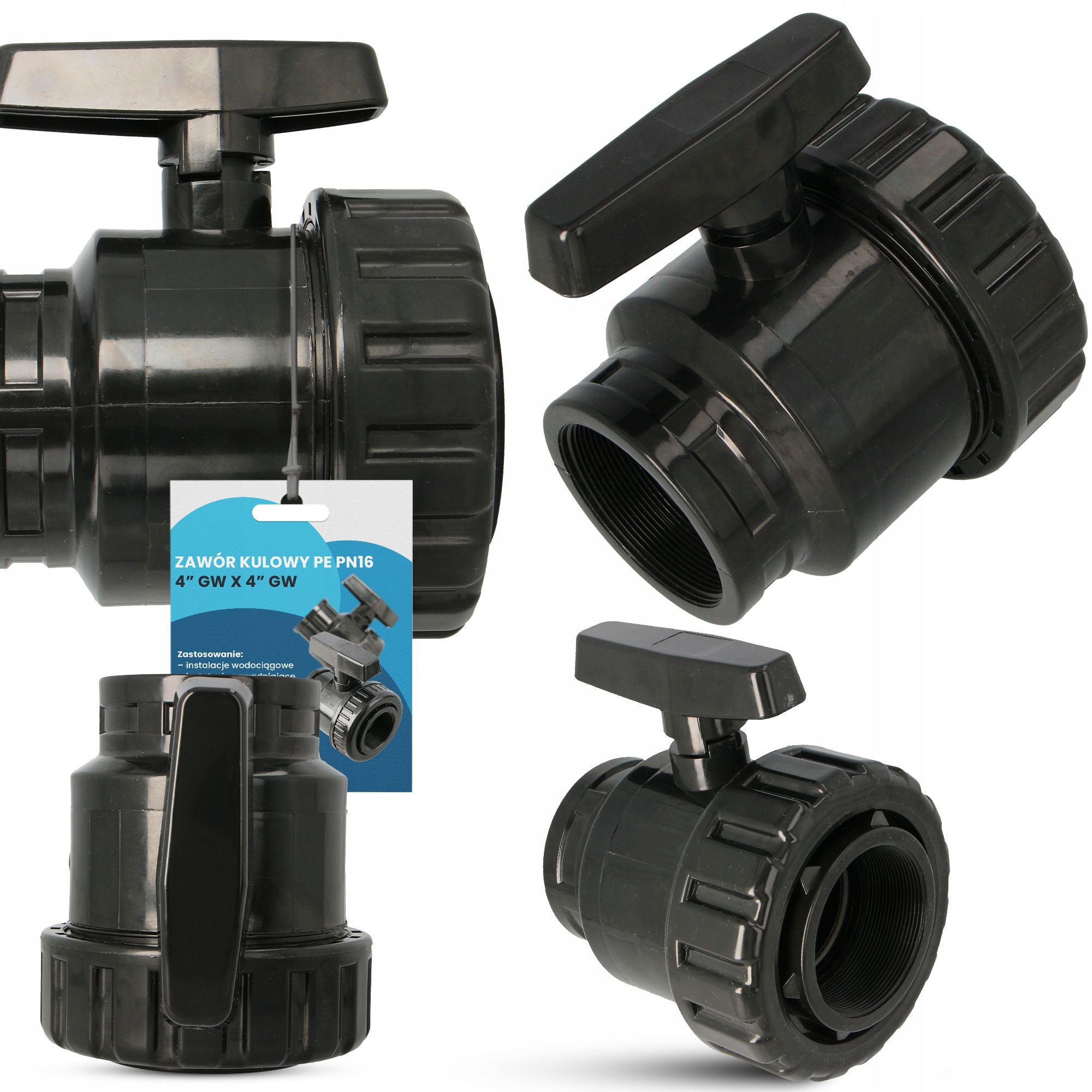 Guľový Ventil Pe 4 Gw Skrutkovací Spojka PN16 Tvarovka Vodovodného Potrubia Zavlažovaná Ho