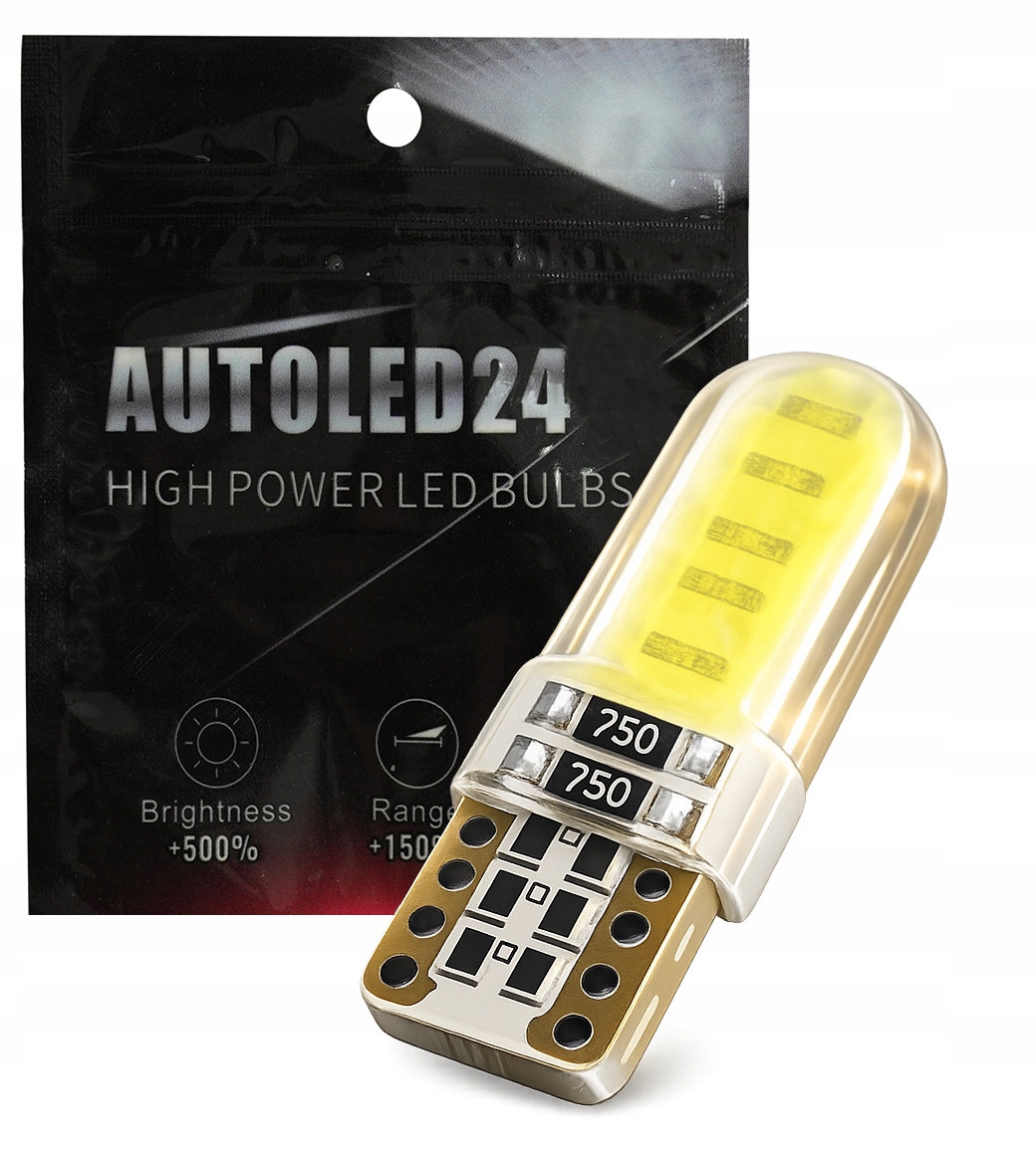 Żarówka Silikon Led Cob Postojówka T10 W5W Canbus Retrify Automotive