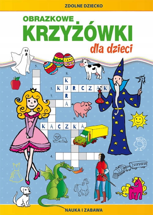 Krzyżówki i łamigłówki dla dzieci prezent 7-12 lat ISBN 9788381145763
