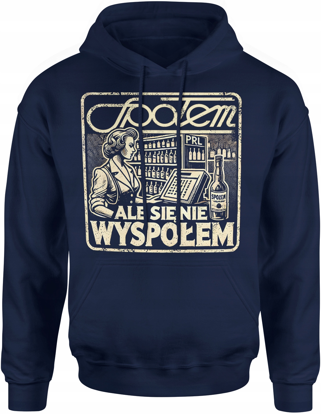 Bluza Społem Męska Z Nadrukiem Śmieszna Napisami Ale Się Nie Wyspołem XL