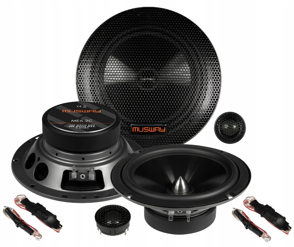 Musway ME6.2C 16,5cm 165mm 3ohm + dystanse MDF Renault Trafic master