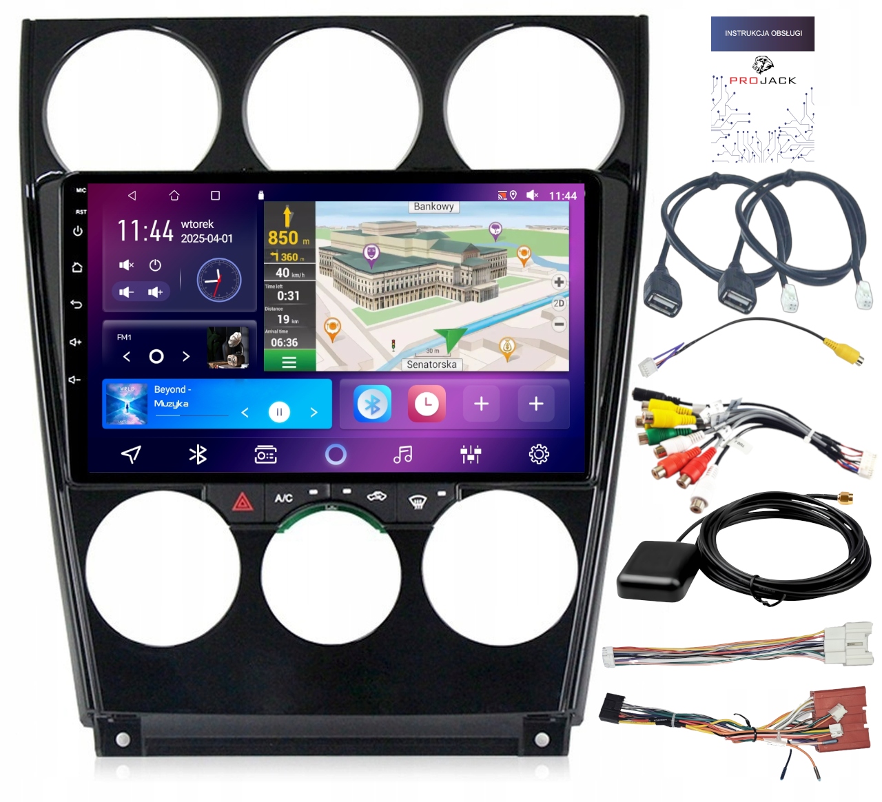 Autorádio Carplay Mazda 6 A 2002-2008 Bt Wifi Bt Android 4GB 64GB