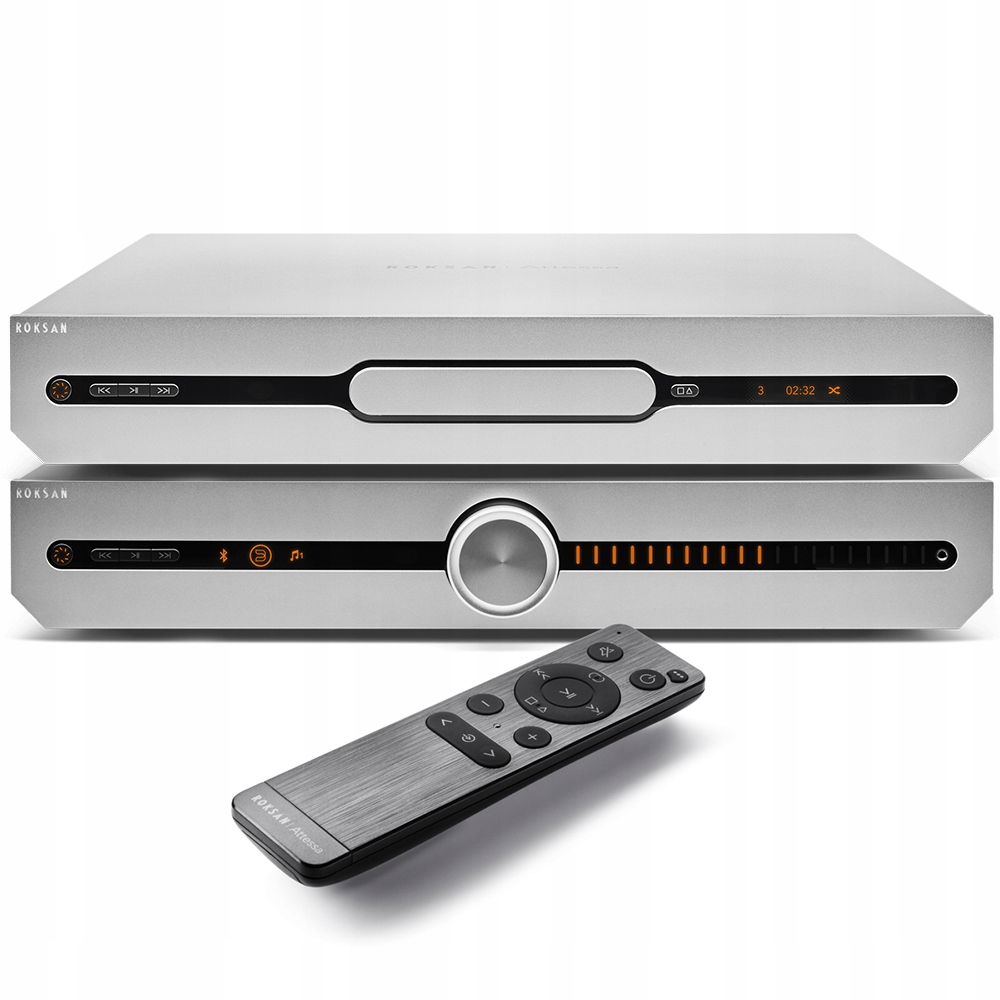 Roksan Attessa Streaming Amplifier WZMACNIACZ STEREO + TRASPORT CD BluOS