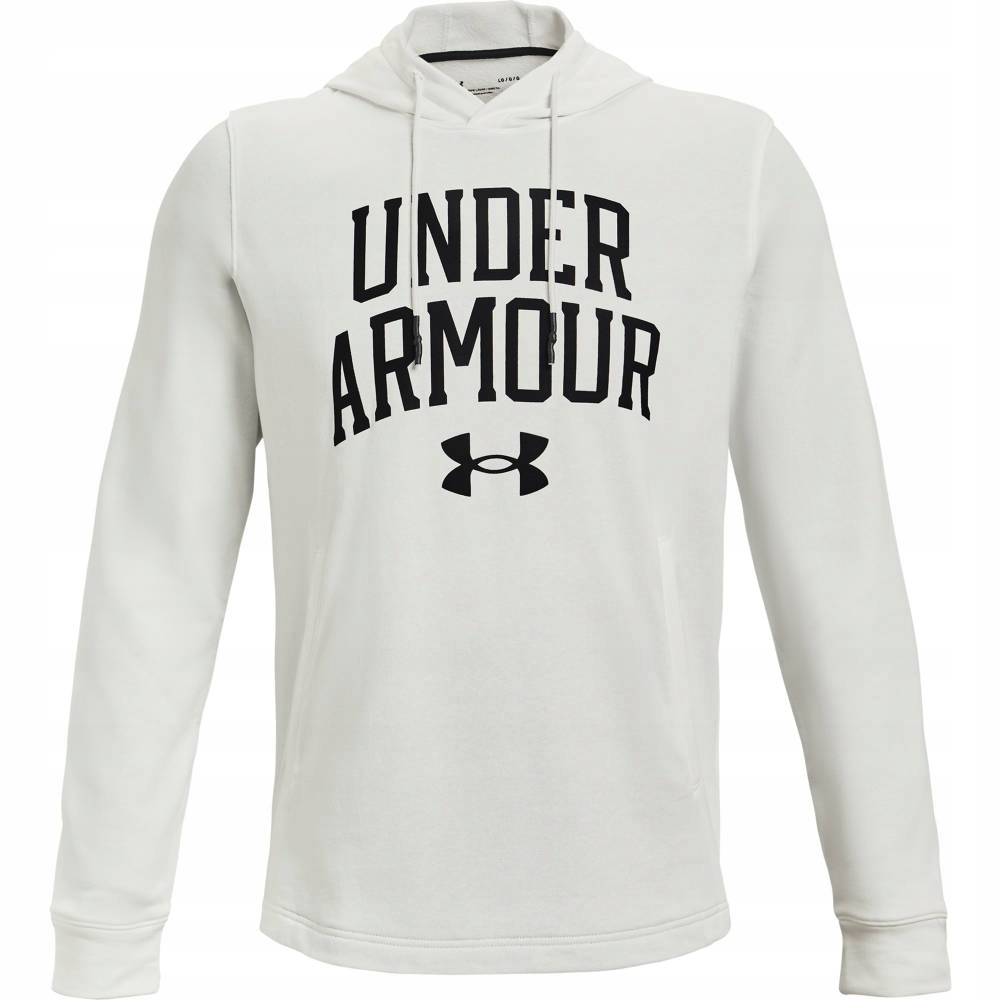 Bluza Męska z Kapturem Sportowa Under Armour Rival Terry Biała r. S