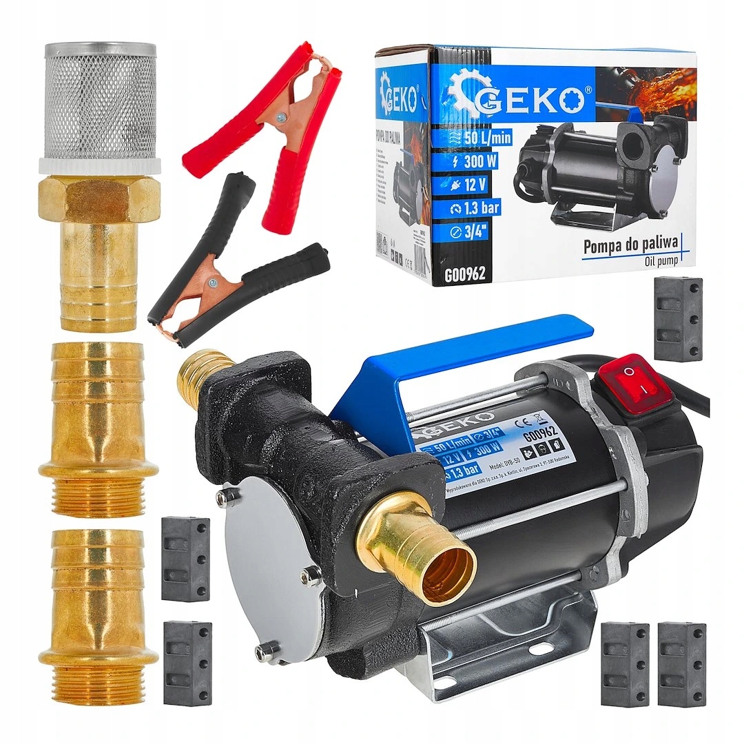 Čerpadlo na naftu 50 l/min, 12 V, 300 W Geko
