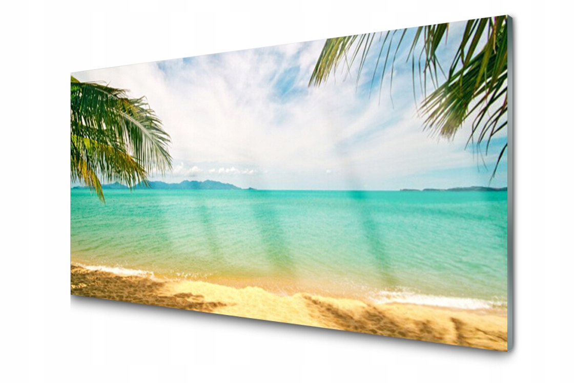 

Panel szklany Płytka Morze Plaża 120x60 + Klej