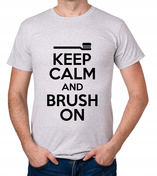 

koszulka Keep Calm And Brush On prezent