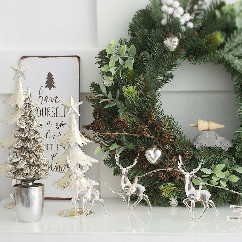 LAMPKI ŚWIĄTECZNE CHOINKOWE KURTYNA ŚWIETLNA LED OZDOBY ŚWIĘTA 10X RENIFER Marka DecoKing