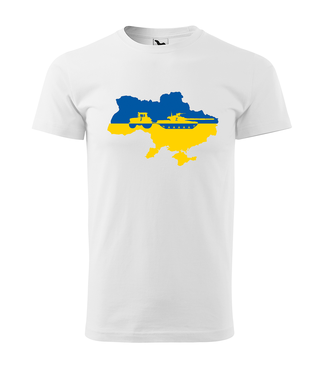 

Tshirt z nadrukiem Traktor Czołg Ukraina XL