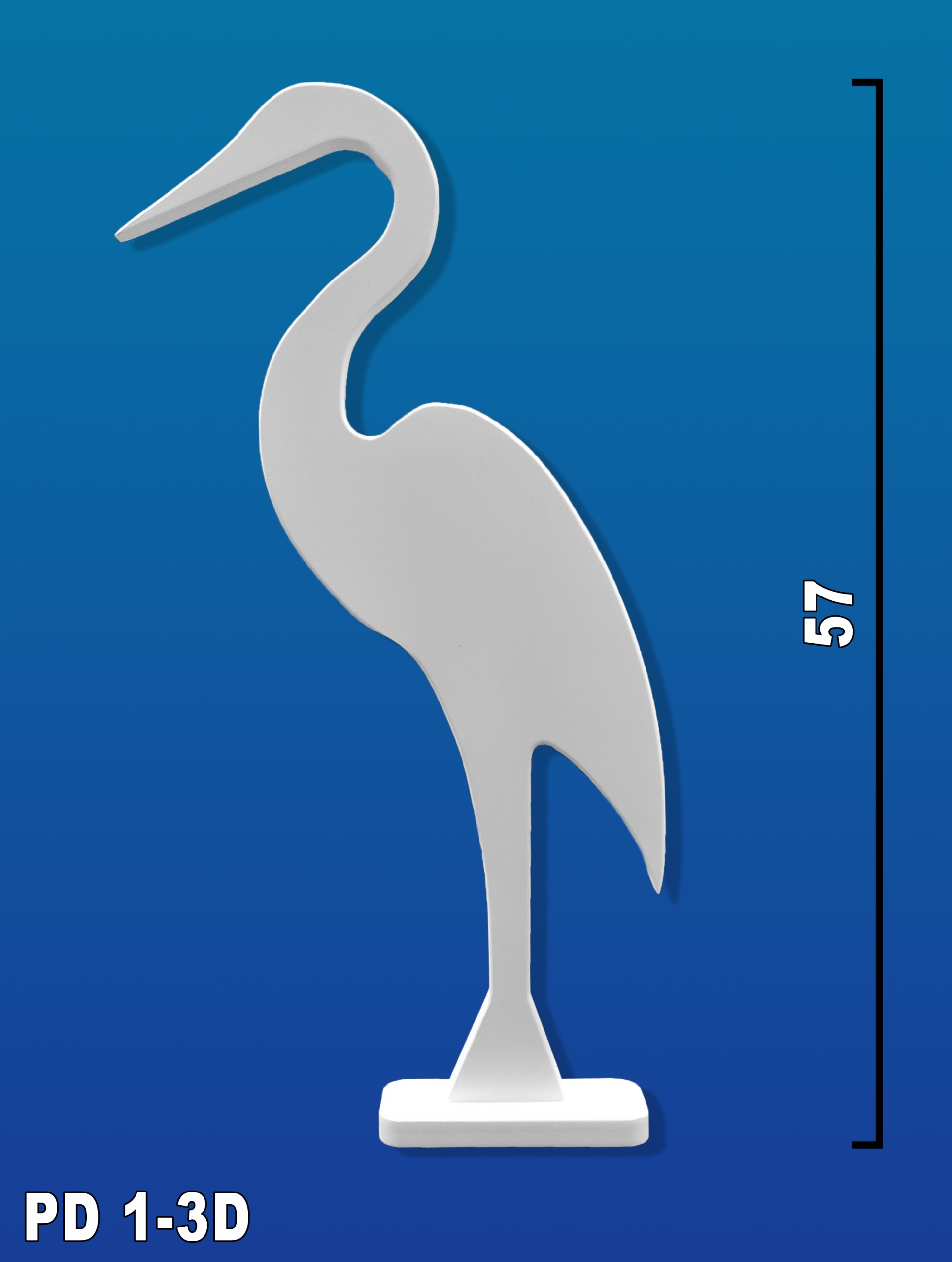 Czapla ozdoba dekoracja figurka stojąca PD 1-3D Kod producenta PL 1