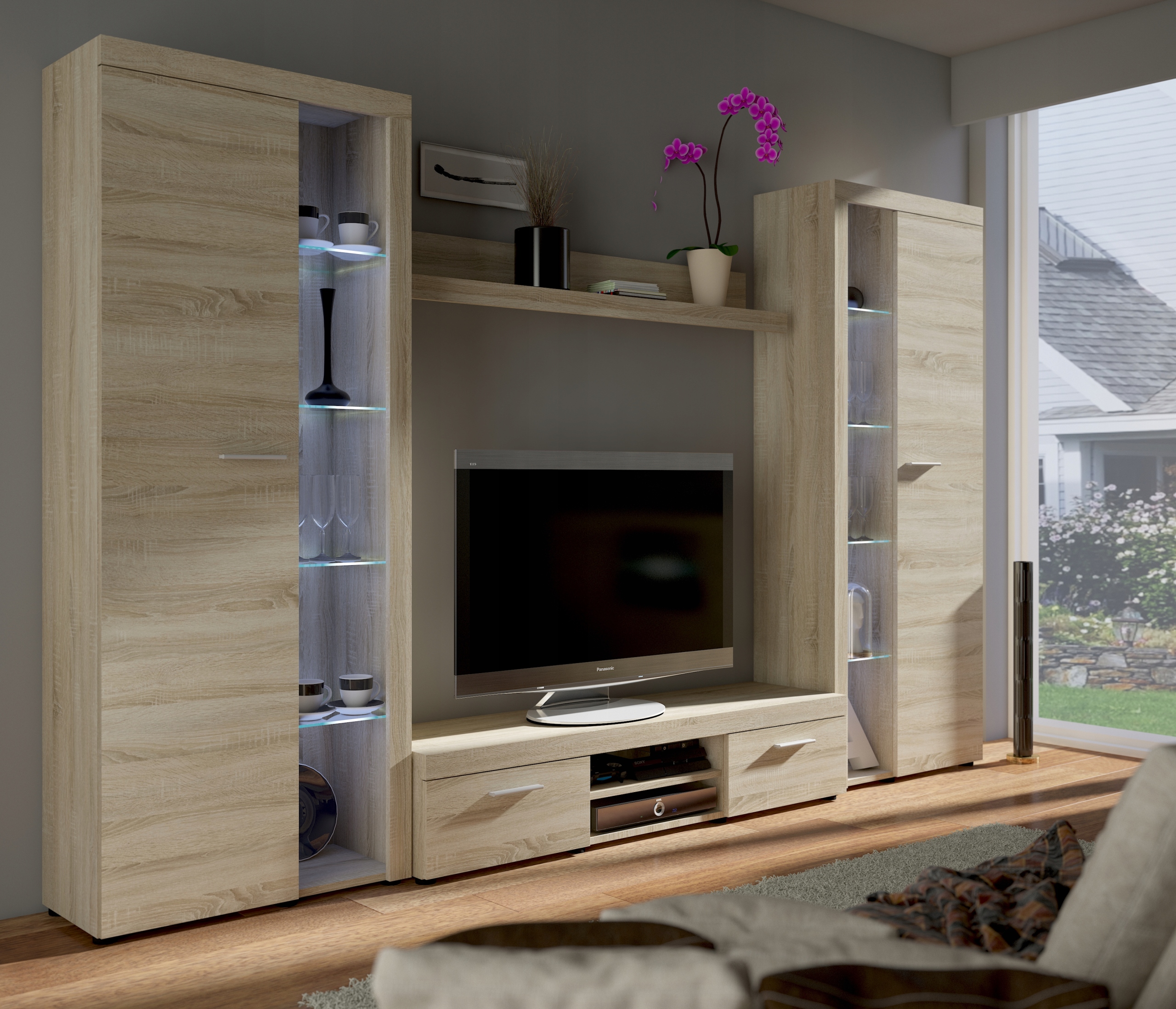 Meblościanka Rumba XL - 4 Kolory LED Gratis !!! Marka Stolarz Lempert