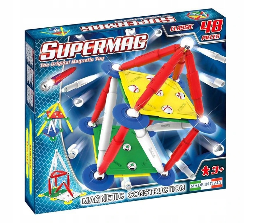 

Klocki magnetyczne Supermag Classic Primary 48 el