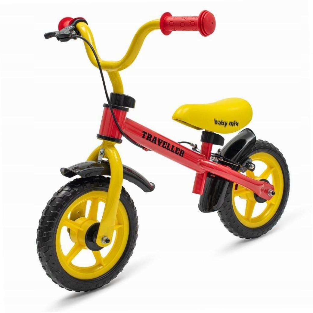 Rowerek biegowy z hamulcem Traveller czerwony