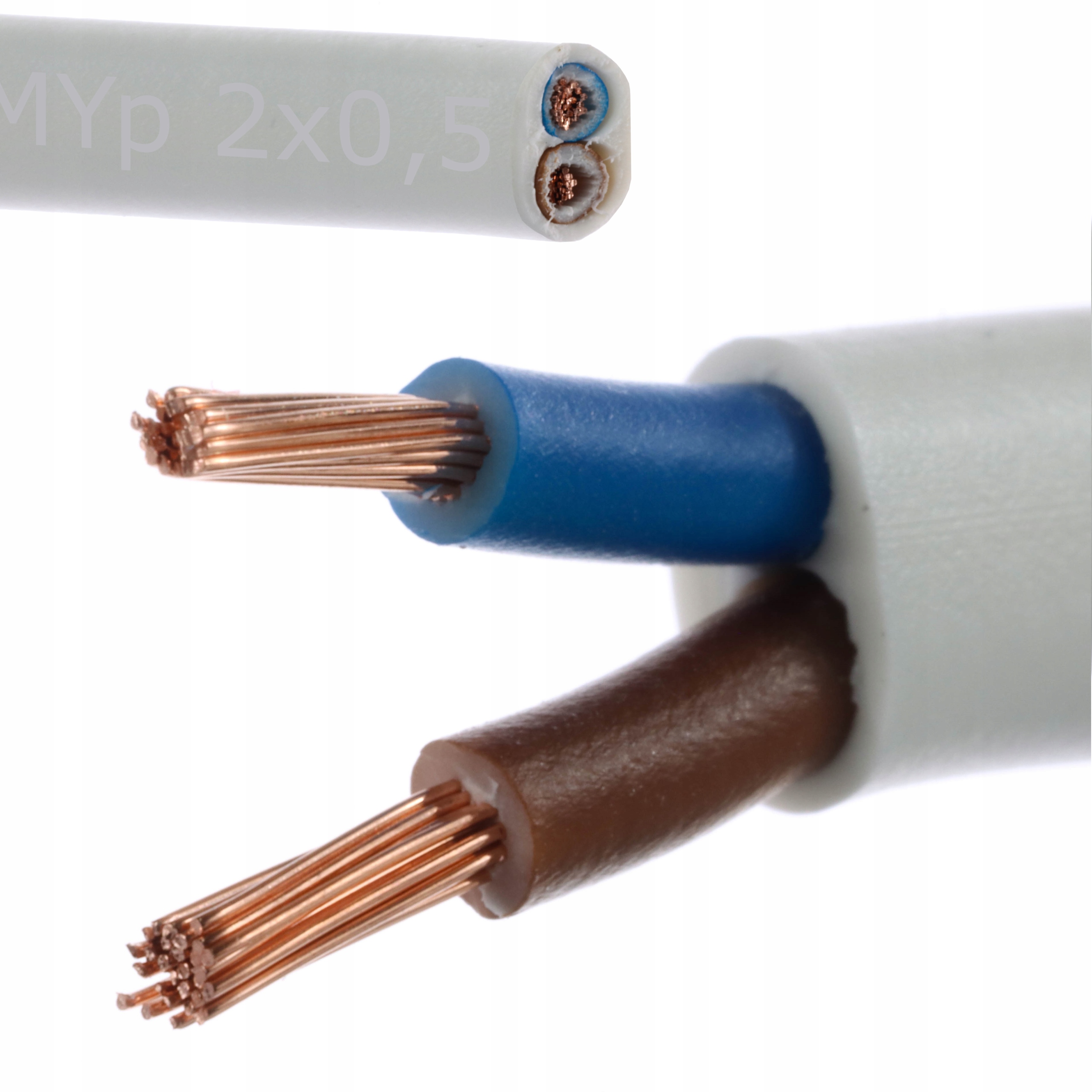 

Kabel przewód prądowy OMYp 2x0,5 linka płaski 100m