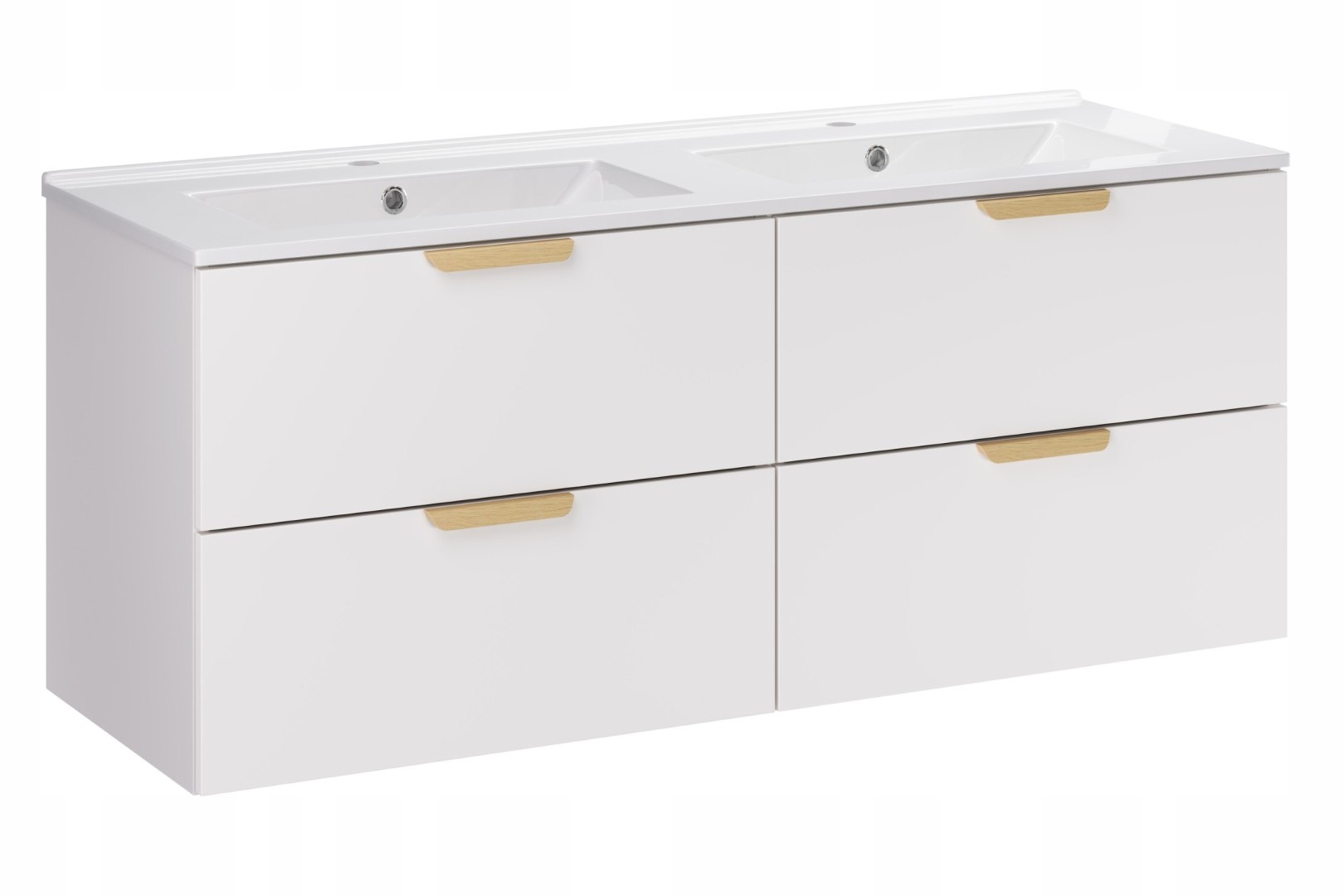 Szafka Aster White 120 cm z umywalką meblową Lava