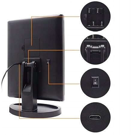 LUSTERKO KOSMETYCZNE PODŚWIETLANE ROZKŁADANE LED USB REGULOWANE zoom 2X 3X Rodzaj inny