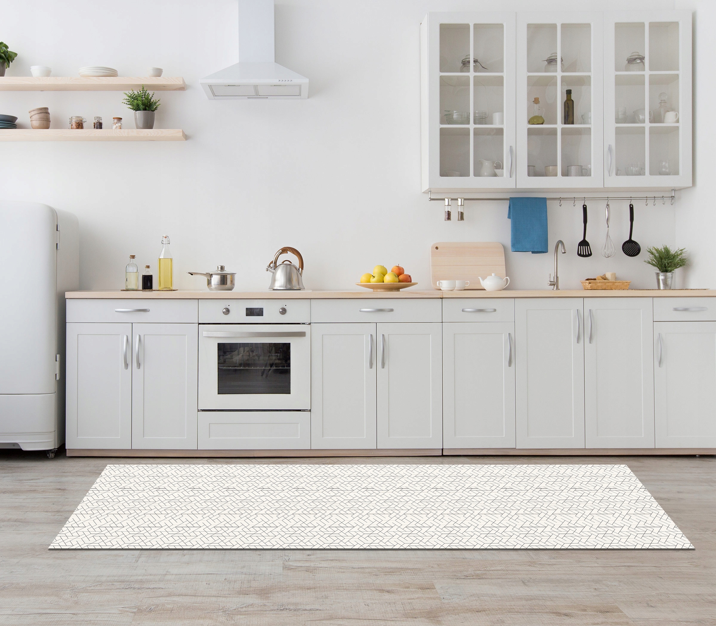 Kafelki PCV samoprzylepne 15cm Geometryczne Linie Producent inny