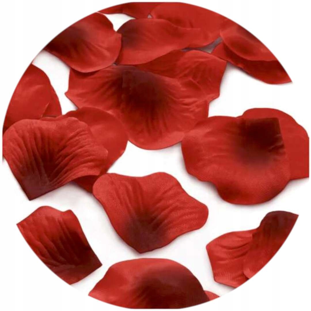 

Płatki Róż ozdobne Czerwone konfetti 500 szt ślub