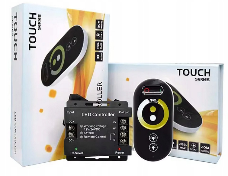 Ściemniacz do Taśm Led Cct sterownik Cob Pilot Rf Radiowy Dotykowy |65