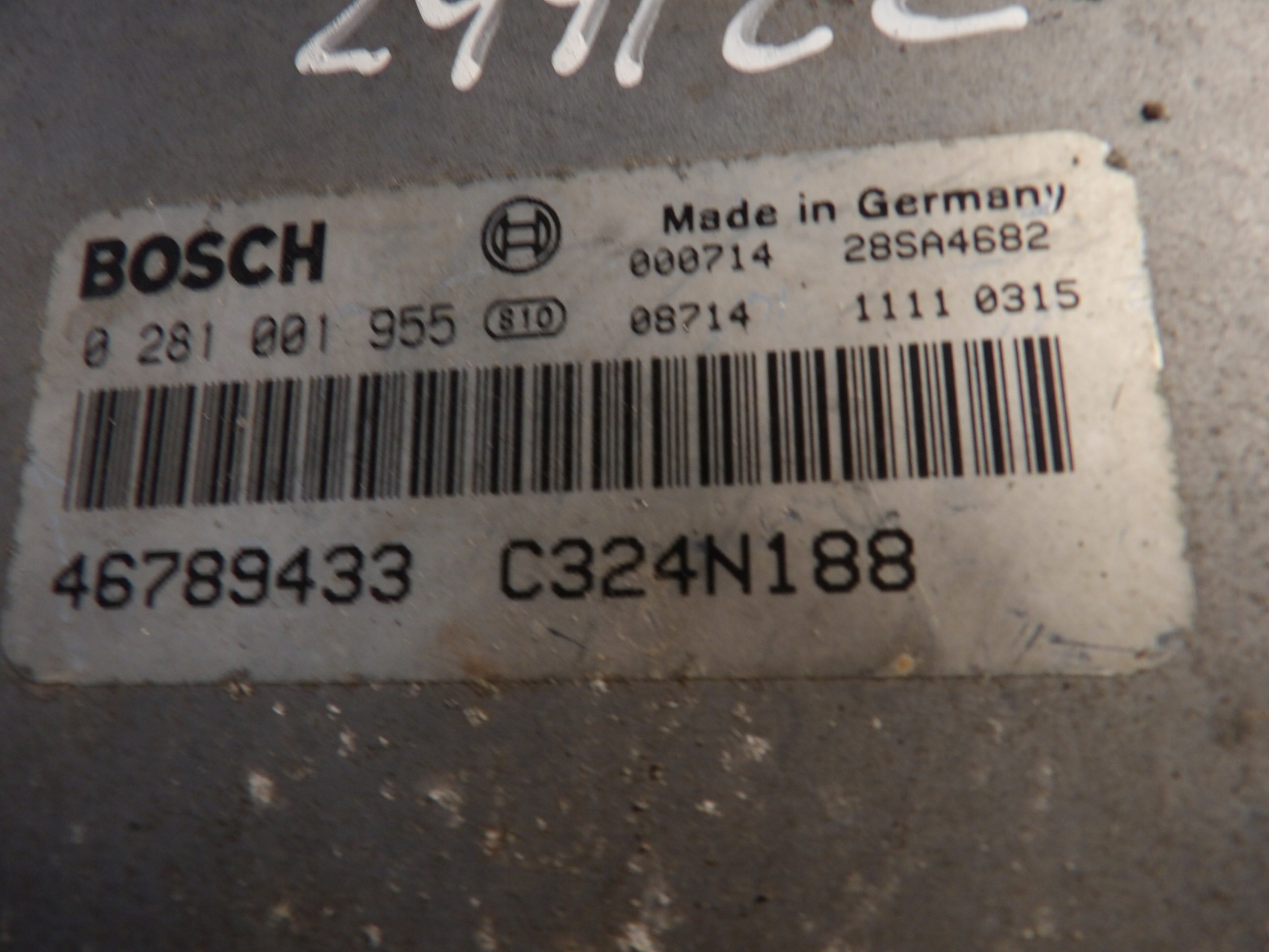 COMPUTER CITROEN JUMPER 2.0HDI 0281001955 46789433