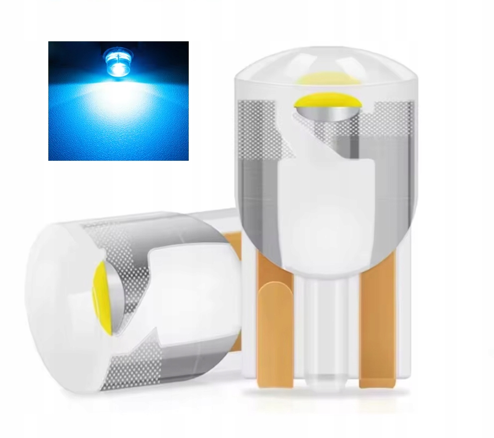 Żarówka Led W5W T10 1:1 12V GEN2 Niebieski IP65 Cob CARZE102 Akryl Ice Blue