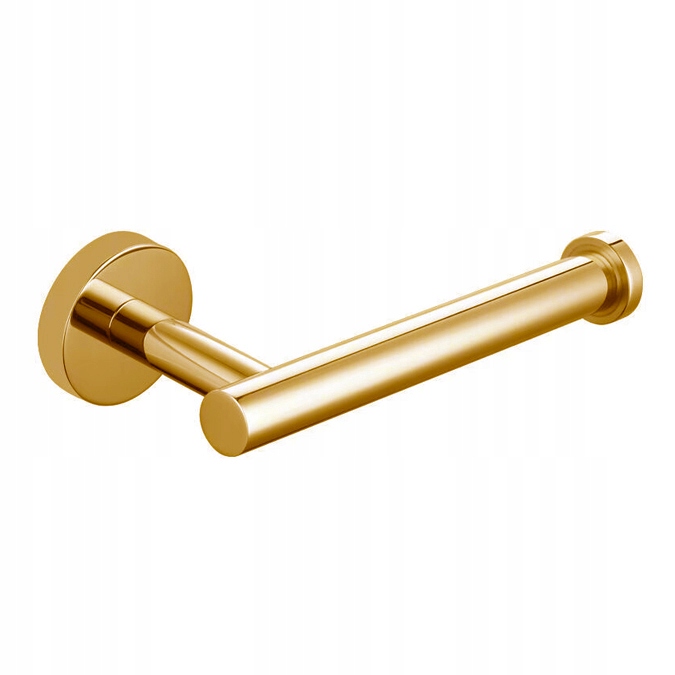 Uchwyt wieszak na papier toaletowy ZŁOTY POŁYSK