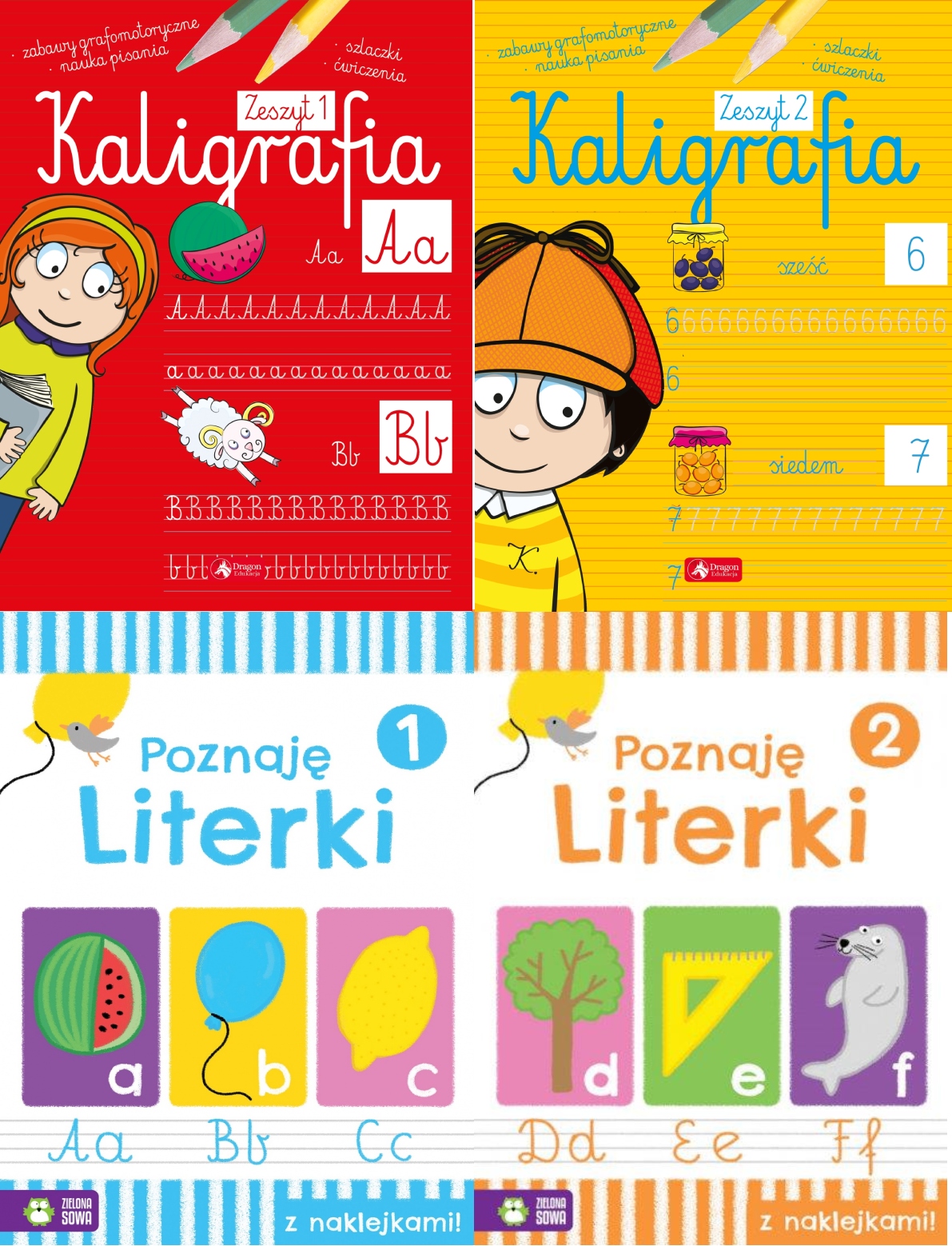 Zestaw do nauki pisania Literki i Kaligrafia